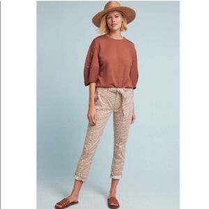 Anthropologie The Wanderer Womens Leopard Utility Pants, Size 27